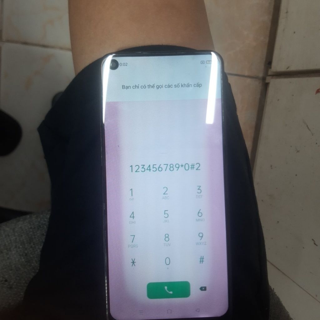 Màn hình oppo A52 - A72 - A92 dùng chung cũ bóc máy bị sọc,ám hồng dùng test máy