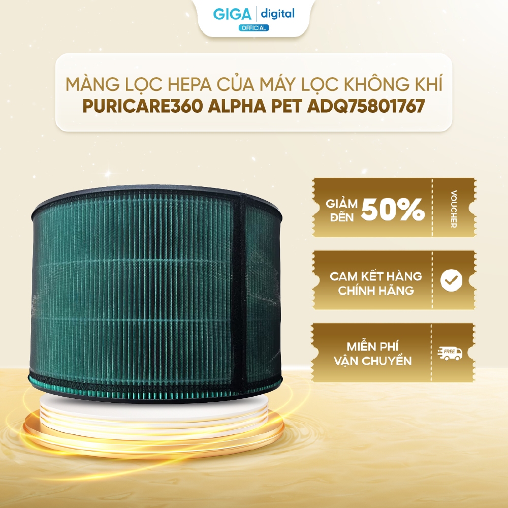 Màng lọc HEPA cho máy lọc khí LG PuriCare360 Alpha PET (360 V PET Filter) ADQ75801767