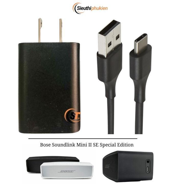 Bộ sạc loa Bose Soundlink Mini II SE Special Edition (củ + dây) , dây cáp sạc loa bose Soundlink Min
