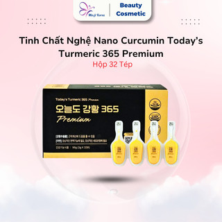   Mẫu Mới  Kèm Quà Tặng  Tinh Chất Nghệ Nano Curcumin 365 Premium GC Hàn Quốc Giúp Da Dẻ Hồng Hào Và Bồi Bổ Máu 32 Tép 