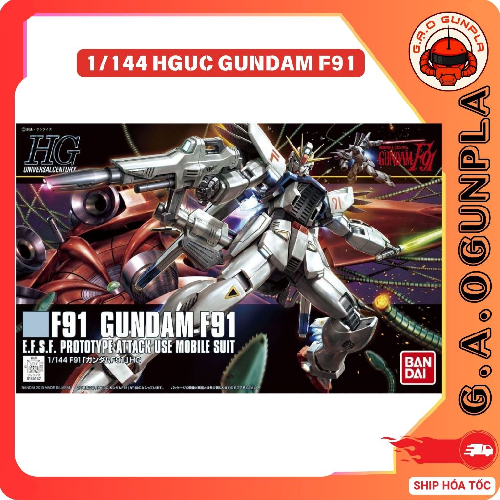 Mô hình lắp ráp Gundam Bandai chính hãng 1/144 HGUC GUNDAM F91