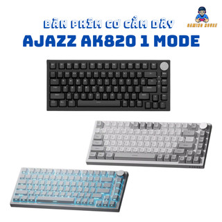  Bàn phím cơ có dây  Ajazz AK820  1 mode  - Led RGb - Gasket Mount - Có hot-swap - Mạch xuôi  - Type C 
