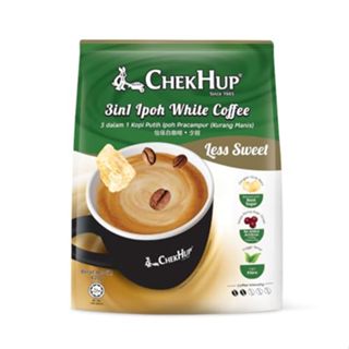  Cà phê trắng hoà tan 3in1 Chek Hup White Coffee Less Sweet nhập khẩu Malaysia 