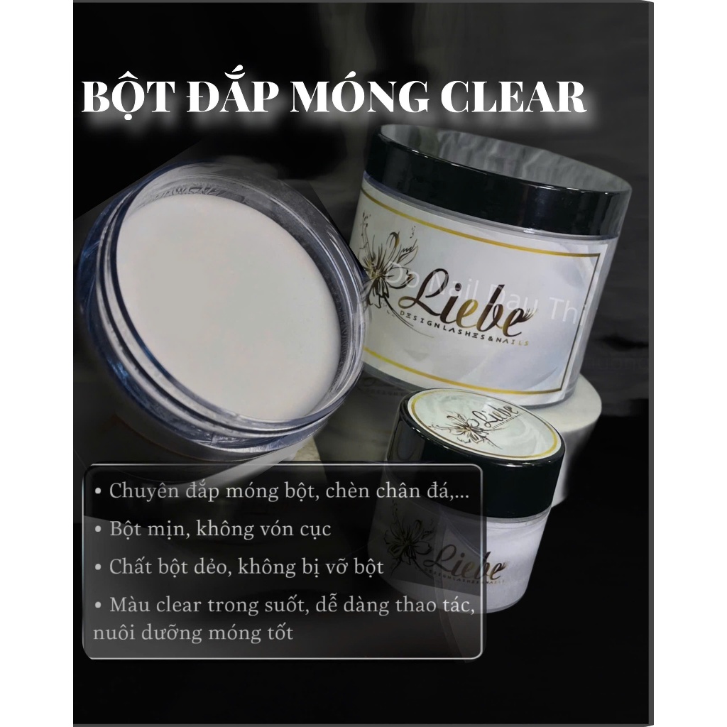 Bột Đắp Móng Trong ( Clear)