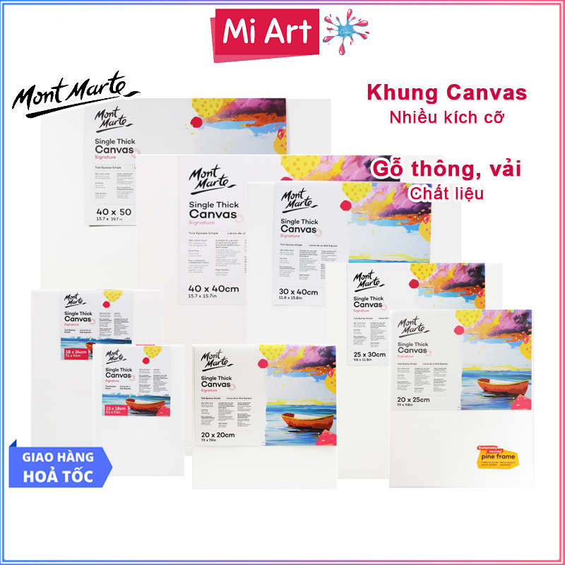 [Hỏa Tốc HCM] Khung Canvas Mont Marte CSST - Canvas Vẽ Tranh, Toan Vẽ Tranh