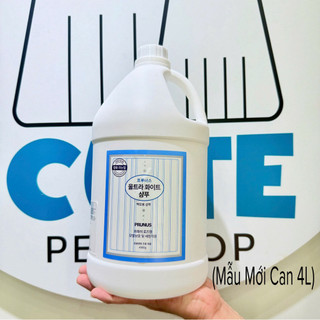 (4Lit)Sữa tắm siêu trắng cho chó lông trắng Prunus Ultra White Shampoo
