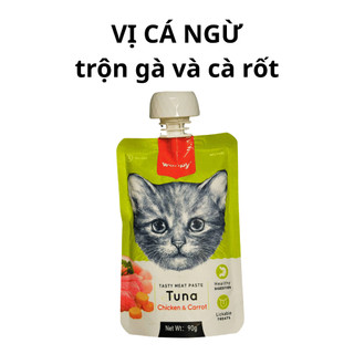SÚP THƯỞNG WANPY NẮP VẶN CHO MÈO 90GRAM DÀNH CHO MÈO MỌI LỨA TUỔI