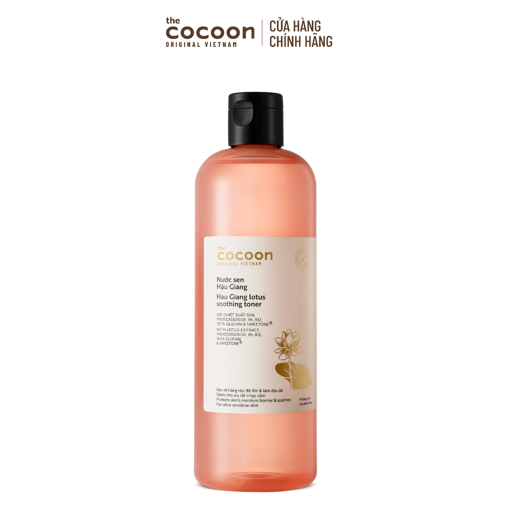   VHL x Cocoon  COMBO 02 Nước sen Hậu Giang Cocoon giúp phục hồi đa nhiệm cho da rất nhạy cảm 500ml 