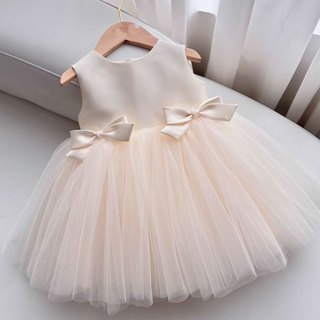 Đầm công chúa Tutupetti xòe bồng đính nơ đáng yêu cho bé gái