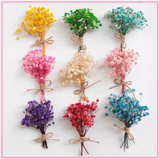 Bó babi mini deco thiệp , hoa khô trang trí vintage