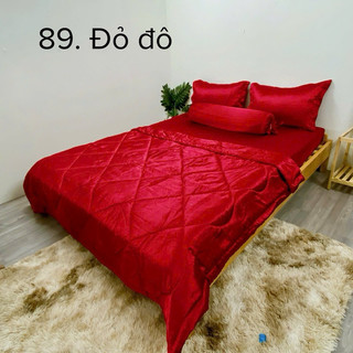 Bộ ga phi lụa m6( 2 bao nằm, 1 bao ôm, 1 drap)