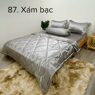 Bộ ga phi lụa m6( 2 bao nằm, 1 bao ôm, 1 drap)