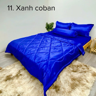 Bộ ga phi lụa m6( 2 bao nằm, 1 bao ôm, 1 drap)