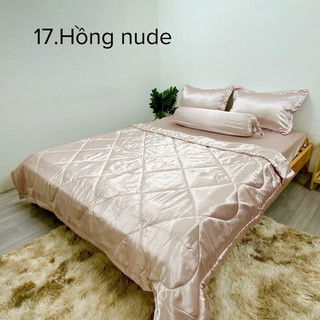 Bộ ga phi lụa m6( 2 bao nằm, 1 bao ôm, 1 drap)