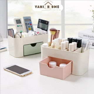  Khay đựng mĩ phẩm nhiều ngăn  được chọn màu  - Kệ nhựa đựng mỹ phẩm nhiều ngăn có ngăn kéo đa năng decor bàn trang điểm 