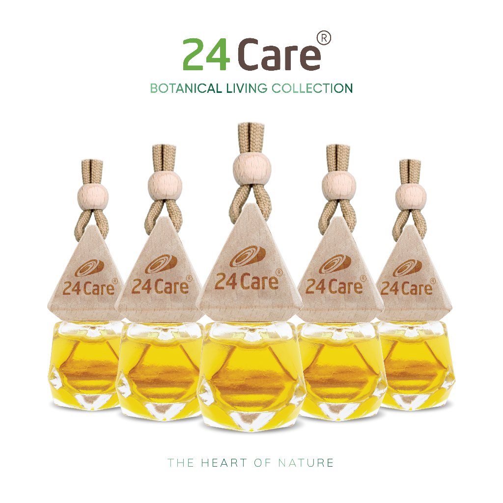 Lọ treo tinh dầu thiên nhiên Đa Dạng Mùi 24care 7ml  - treo ô tô, tủ đồ, phòng ngủ, thơm phòng, khử mùi kháng khuẩn