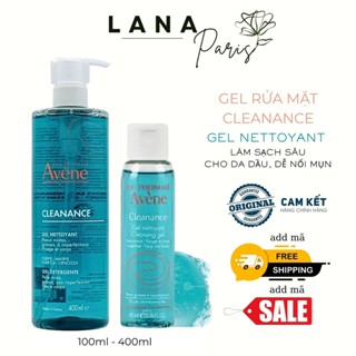 Sữa rửa mặt Avene Cleanance Gel Nettoyant Cleansing Gel 400ml mẫu mới cho da dầu