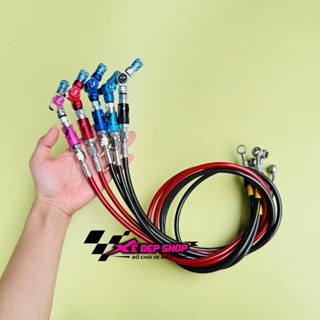  Dây dầu Ghracing có ngắt dầu Ghracing ốc dầu đầu chữ V - dây dầu heo có ngắt dầu Ghracing màu - dây đen hoặc đỏ 