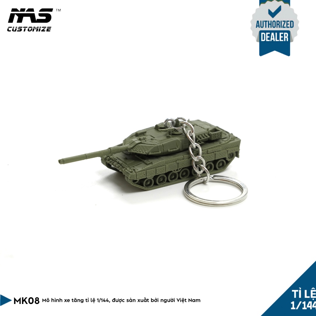 [NAS] Mô hình xe tăng Nato Leopard 2A6 tỉ lệ 1/144. Móc khoá mô hình xe tăng Đức tỉ lệ 1:144