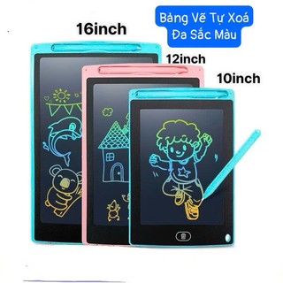    Kèm Bút+Pin  Bảng Vẽ Tự Xóa Bảng vẽ điện tử  LCD  bảng vẽ thông minh 16inch 12 Inch Đa Sắc Màu Cho Bé Tự Do Sáng Tạo 