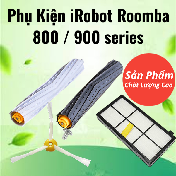 phụ kiện làm sạch thay thế cho robot hút bụi irobot roomba series 900 960 961 964 966 980
