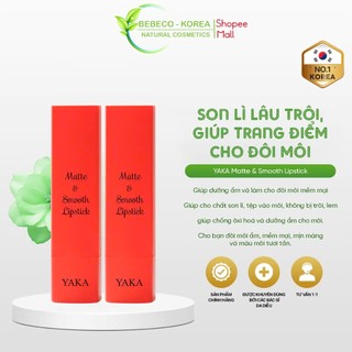 Son lì lâu trôi YAKA Matte & Smooth Lipstick 3.3g