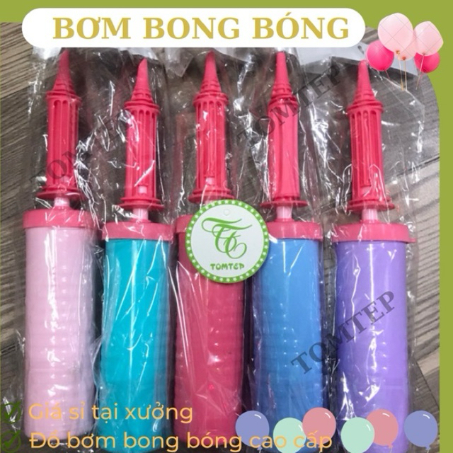 Bơm bong bóng cầm tay 28cm xịn