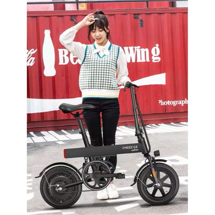 Xe điện gấp gọn PHOENIX R8L 36V bánh 14inch - xe đạp điện gấp gọn