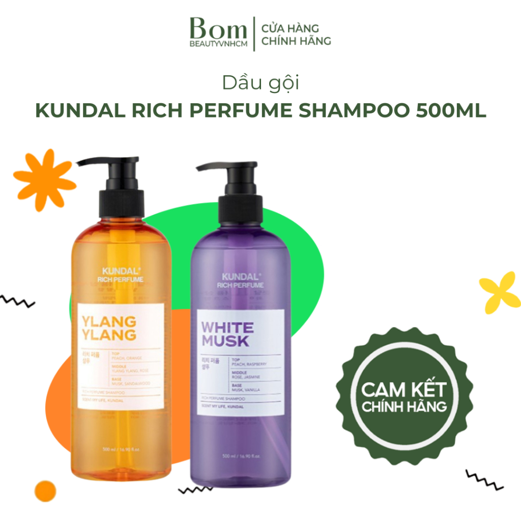 Dầu Gội Nước Hoa Rich KUNDAL Rich Perfume Shampoo 500ml (07/2027)