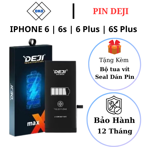 Pin Deji - Dung Lượng Cao Và Chuẩn Cho iPhone 6 | 6s | 6 Plus | 6S Plus