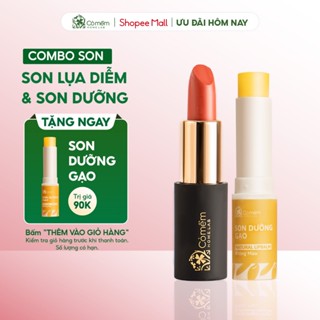 Bộ Chăm Sóc Môi Xinh (Son Lụa + Son Dưỡng) Cỏ Mềm