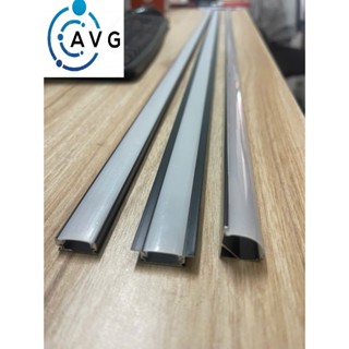 Combo 5 Thanh 2M Nhôm Định Hình Màu Đen Gắn Led Dán Trang Trí Cao Cấp Siêu Đẹp