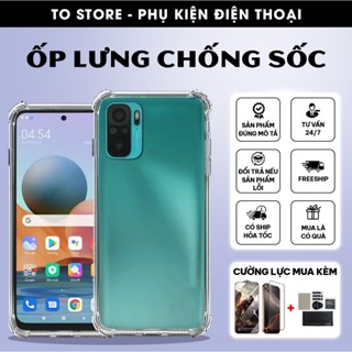  Ốp lưng Redmi Note 10 4G 5G 10 Pro 10S Silicon dẻo trong chống sốc 4 cạnh bảo vệ camera | Ốp lưng chống sốc 