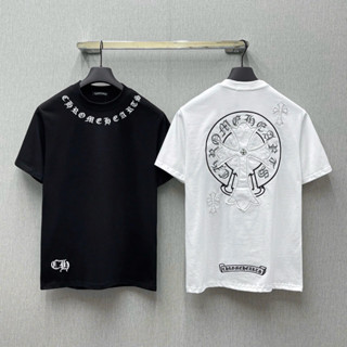  Áo phông nam nữ Premium Cotton PB thêu nổi dải chữ thập logo vòng tròn vintage hai mặt boy phố AP662P 