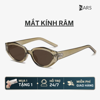 Kính Râm Chống Nắng, Phong Cách Âu Mỹ Mới, Gọng Hình Bầu Dục Nhỏ Thiết Kế Mắt Mèo Bất Đối Xứng Dễ Phối Đồ Bó Sát Khuôn M