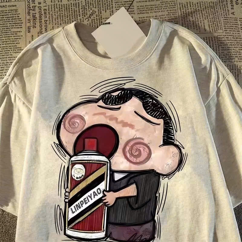 Áo thun phông nữ nam form rộng KONOVA chất liệu cotton khô loại 1 in hình SHIN BÌNH Konova store