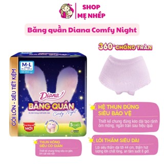  Băng vệ sinh quần Băng sản dịch cho mẹ sau sinh Diana Comfy Night chống tràn 360 độ thấm hút tốt 