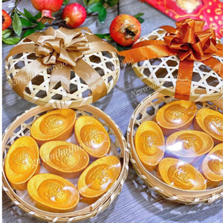  Hộp quà tặng mây tre hộp quà đa năng đựng trái cây bánh kẹo ngày tết setup giỏ quà tặng người thân 