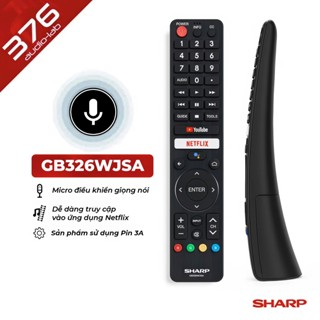   LOẠI XỊN  Remote Điều Khiển SHARP Giọng Nói GB326WJSA cho Smart Tivi SHARP - LOẠI CONG 