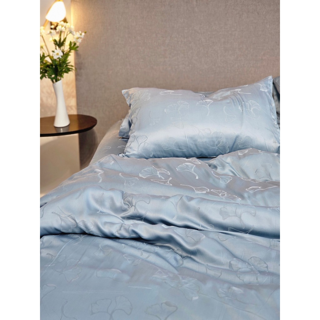 (HỎA TỐC) Combo 3 món BAMBOO DỆT VÂN CAO CẤP KHÔNG XÙ phân phối bởi OCTOBER BEDDING