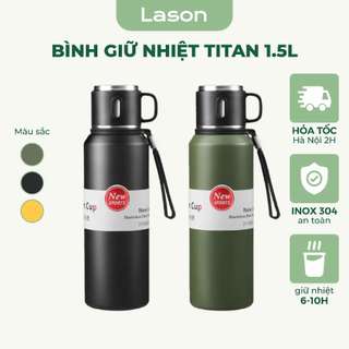  Bình giữ nhiệt Lason Titan dung tích lớn 1500ml chất liệu inox giữ nhiệt an toàn BN-GN63 