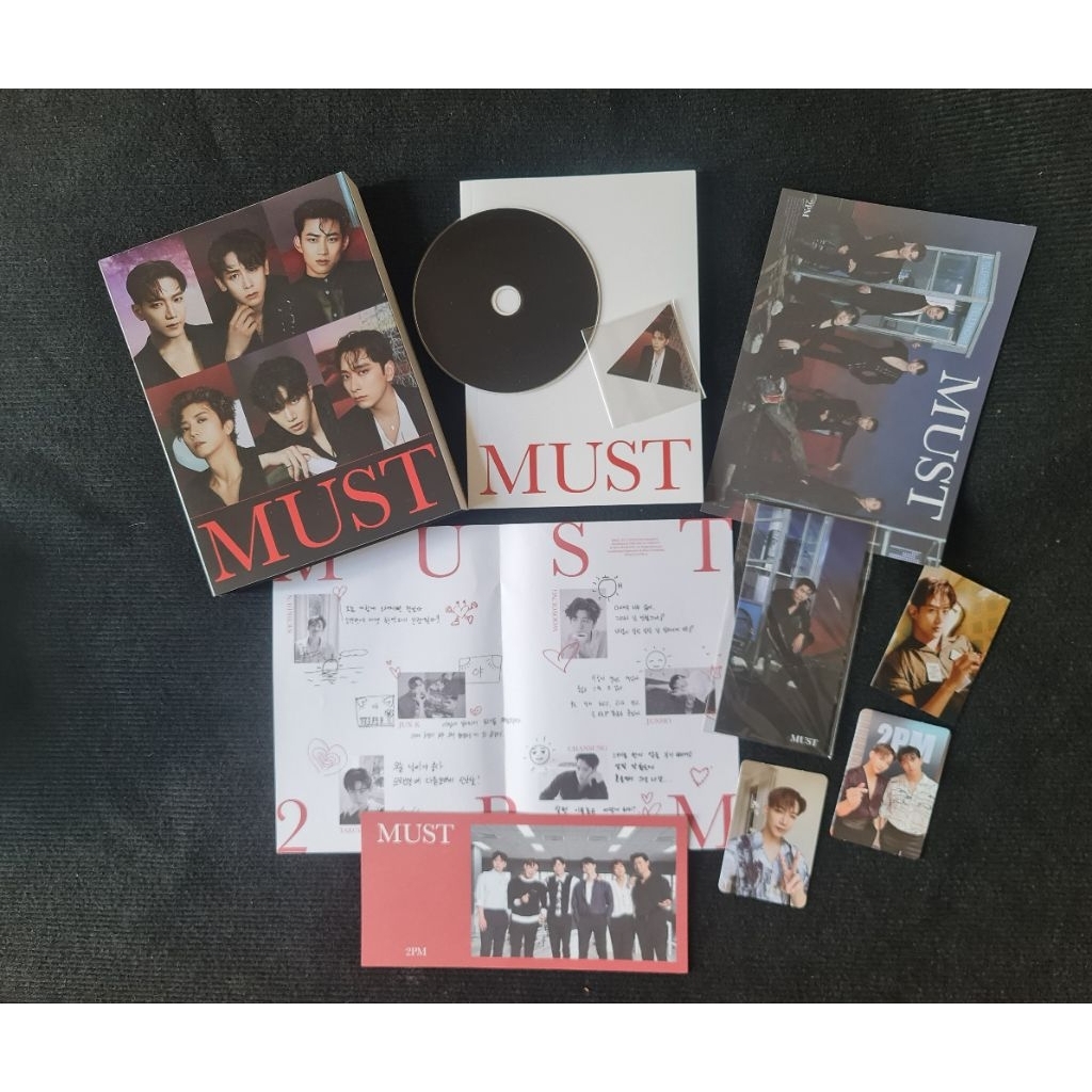 2pm  album Must đã khui seal, gồm CD và photobook photocard như hình