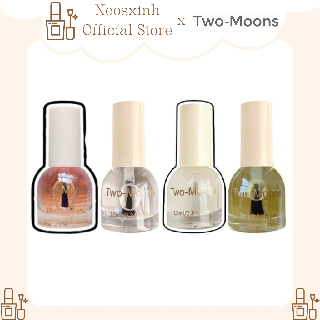 Sơn Móng Tay Two-Moons 10ml Bóng Dưỡng Gốc Canxi Nhám Lì Nhanh Khô Cao Cấp - Neosxinh Nails 