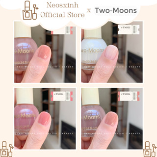 Sơn Móng Tay Thạch Tự Khô Màu Nước Gạo Nude Hồng Tự Nhiên Two-Moons 10ml - Neosxinh Nails