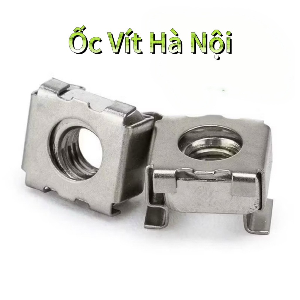 30Cái Tán cài,Ecu cài,Ốc cài tủ rack,tủ mạng tủ điện M6 INOX 201