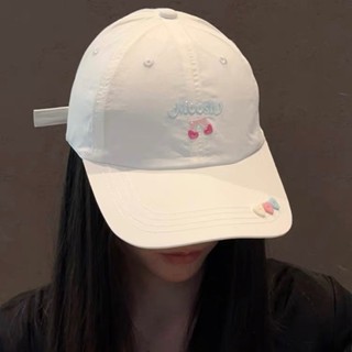  Mũ lưỡi trai MOOSH đính khuy dễ thương chất vải dù nhẹ thoáng khí nón kết cho nữ style Ulzzang 