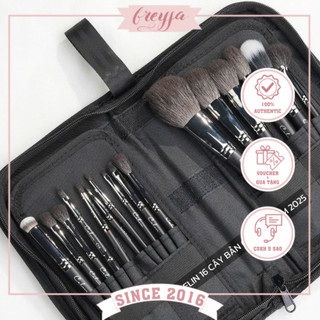   Bản cải tiến 2025  Bộ cọ Celin make up cá nhân lông thú chính hãng 16 cây- lông cọ kèm bao da Celin - FREYJA.STORE 