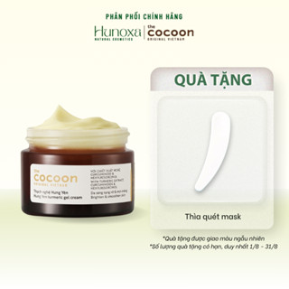 Thạch nghệ Hưng Yên dưỡng ẩm Cocoon 30ml, kem dưỡng ẩm cho làn da đều màu và rạng rỡ - HUNOXA