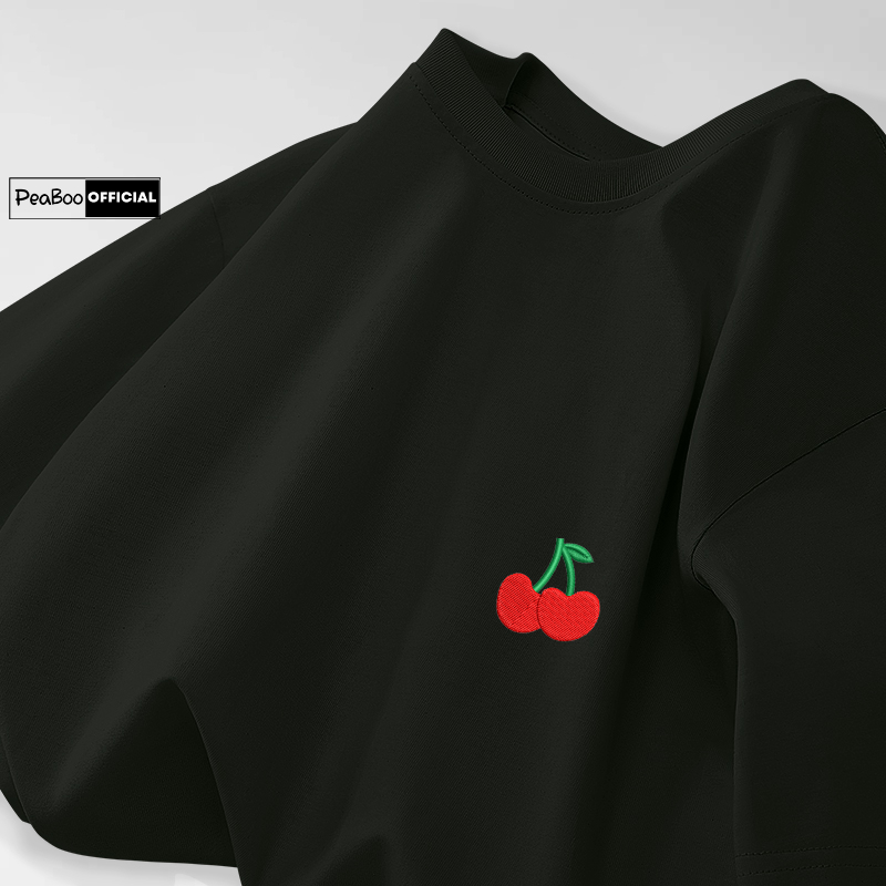 Áo Thun THÊU, Áo Phông Thêu Hoa BST03 By PEABOO Chất Cotton Thoáng Mát Form Rộng Tay Lỡ Cho Nam Nữ Phong Cách Unisex | BigBuy360 - bigbuy360.vn