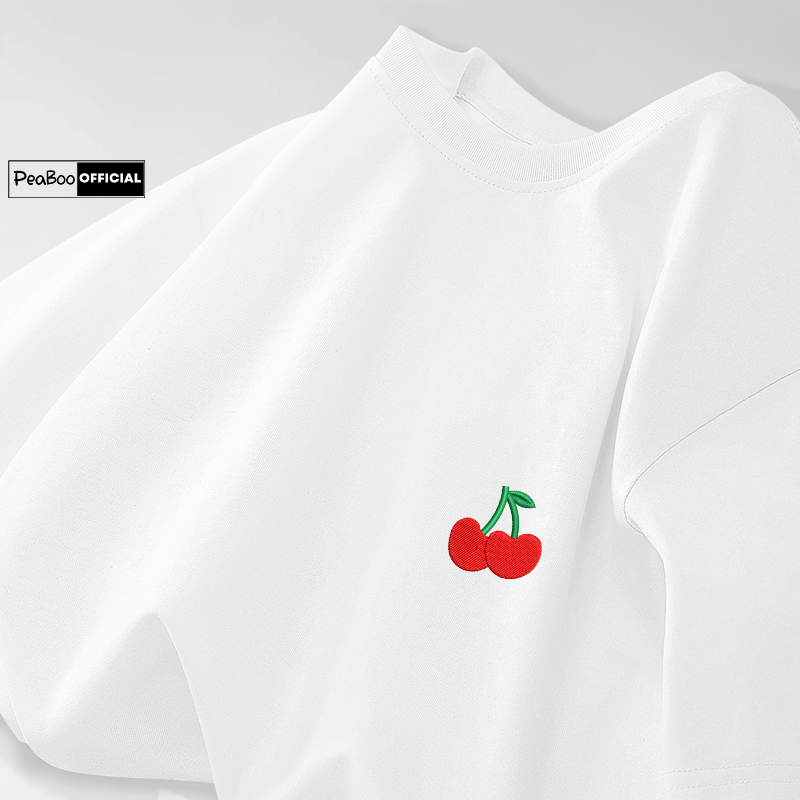 Áo Thun THÊU, Áo Phông Thêu Hoa BST03 By PEABOO Chất Cotton Thoáng Mát Form Rộng Tay Lỡ Cho Nam Nữ Phong Cách Unisex | BigBuy360 - bigbuy360.vn